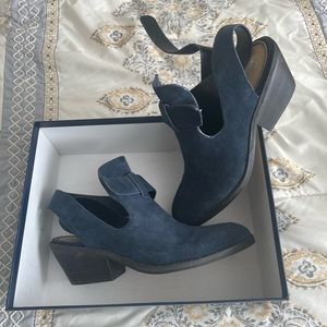Splendid Cadell Navy Suede Bootie